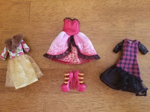 EVER AFTER HIGH TRICASTLEON TRI-CASTLE-ON CERISE HOOD REPLACEMENT BROWN BELT