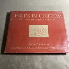 Poles in Uniform, Sketches by Aleksander Zyw 1943 1st Ed. SIGNED / HAS