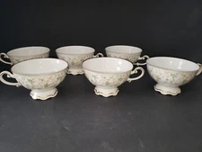 Vintage Mitterteich Bavaria Lady Patricia Germany 6 Teacups