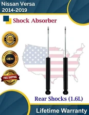 Premium Quality OE Rear Shocks for 2014-2020 Nissan Versa 1.6L Lifetime Warranty