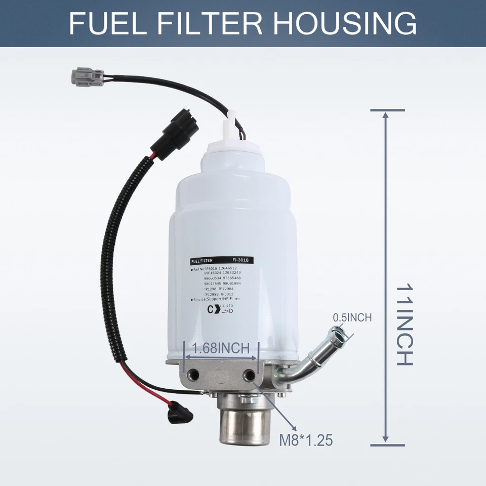 Fuel Filter Housing For GM Duramax 6.6L 2004-2013 Chevrolet Silverado 2500 HD - Image 4 of 4