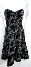 White House Black Market Strapless Dress Size 2 Floral