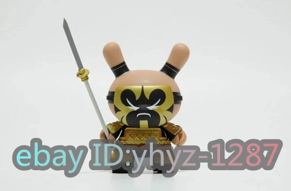 Kidrobot - Gold Life Dunny Huck Gee Samurai & Geisha Figura Vinilo Sofubi H7CM (3 pulgadas) Foto 4 de 4