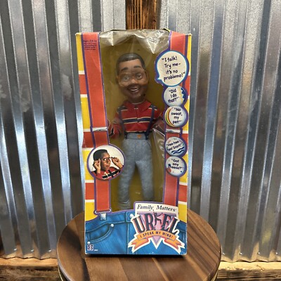 Vintage 1991 Hasbro Family Matters Steve Urkel Talking Doll Voice