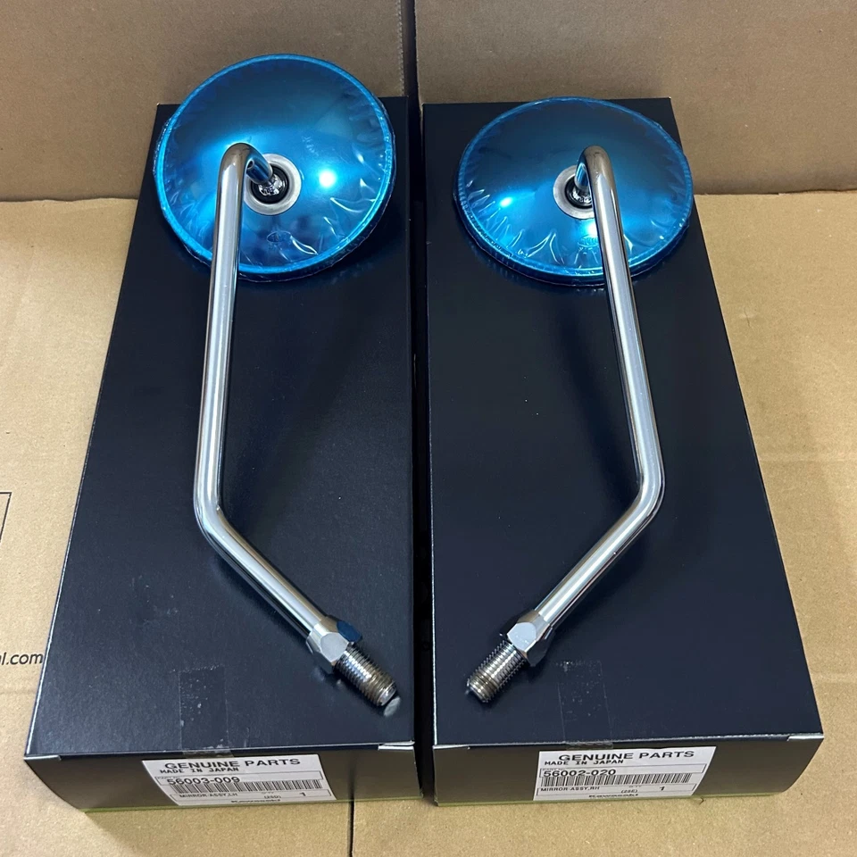 【NUEVO】Espejo retrovisor Kawasaki Genuino KZ400 G4TR KS125 KE100/125 KLR250 DIESTRO Y DERECHO Foto 3 de 4