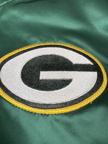 Vtg 80s 90s Starter Size Large Green Bay Packers NFL Satin Jacket Made In USA - Picture 5 of 20