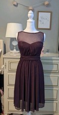 David's bridal size 4 snags Grape plum bridesmaid dress