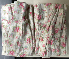 MTM Cath Kidston Lined Triple Pinch Pleat Curtains, each 100cmW across top, 134L
