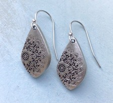 Sundance Charm Earrings Artisan Handmade Jewelry Sterling Silver