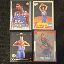 Upper Deck Topps Fleer Wilson Chandler Knicks Star Rookies 4 Card Lot
