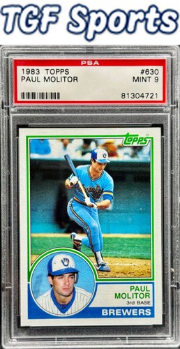 1983 Topps Paul Molitor #630 card