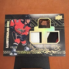 Upper Deck UD Black Lustrous Ink Patch Auto Jiri Hudler LI-JH /49 Flames