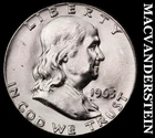 1963 Silver Franklin Half Dollar - Choice Gem Brilliant Unc++++  #J8373