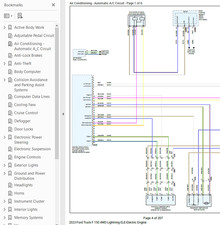 Ford F-150 Lightning 2023 Electric Engine Complete Color Wiring Diagram 4wd Pdf