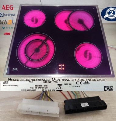 AEG Electrolux 6034M-mn Kochfeld mit EuroKera  Glaskeramik Mit 2J Garantie