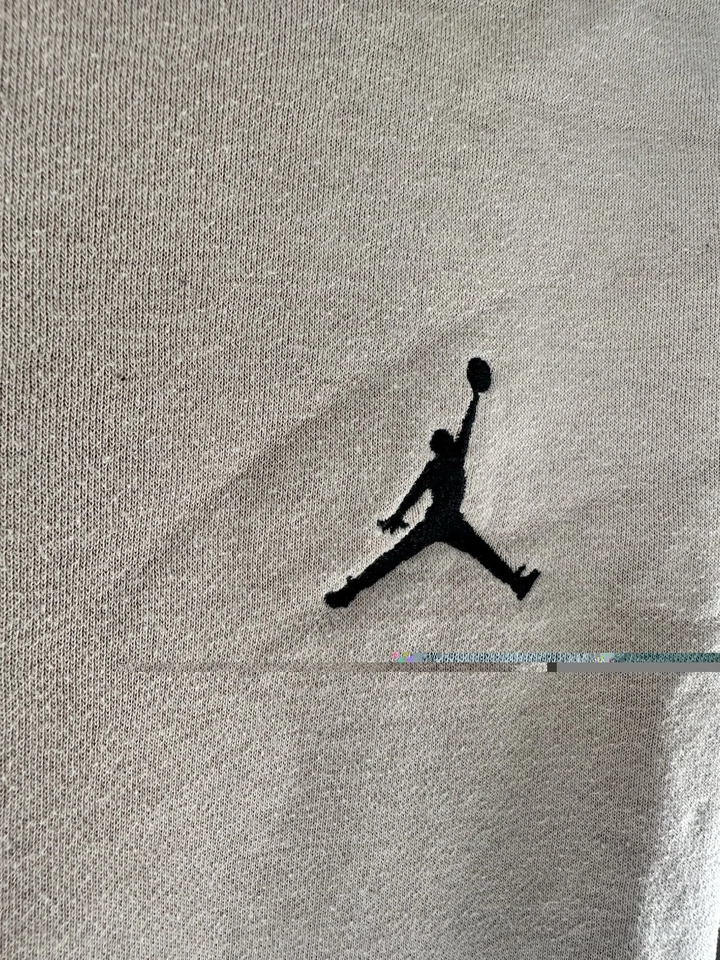 Sudadera con capucha pulóver de lana para niños color tostado Jordan talla: L (12-13 años) Foto 2 de 4