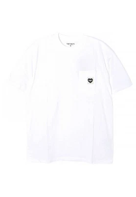 Carhartt Pocket Heart Short Sleeve T-Shirt White 00AXX 138387539 [P] - Photo 1/4