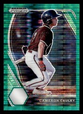 2021 Panini Prizm Draft Picks Prizms Green Pulsar #73 Cameron Cauley