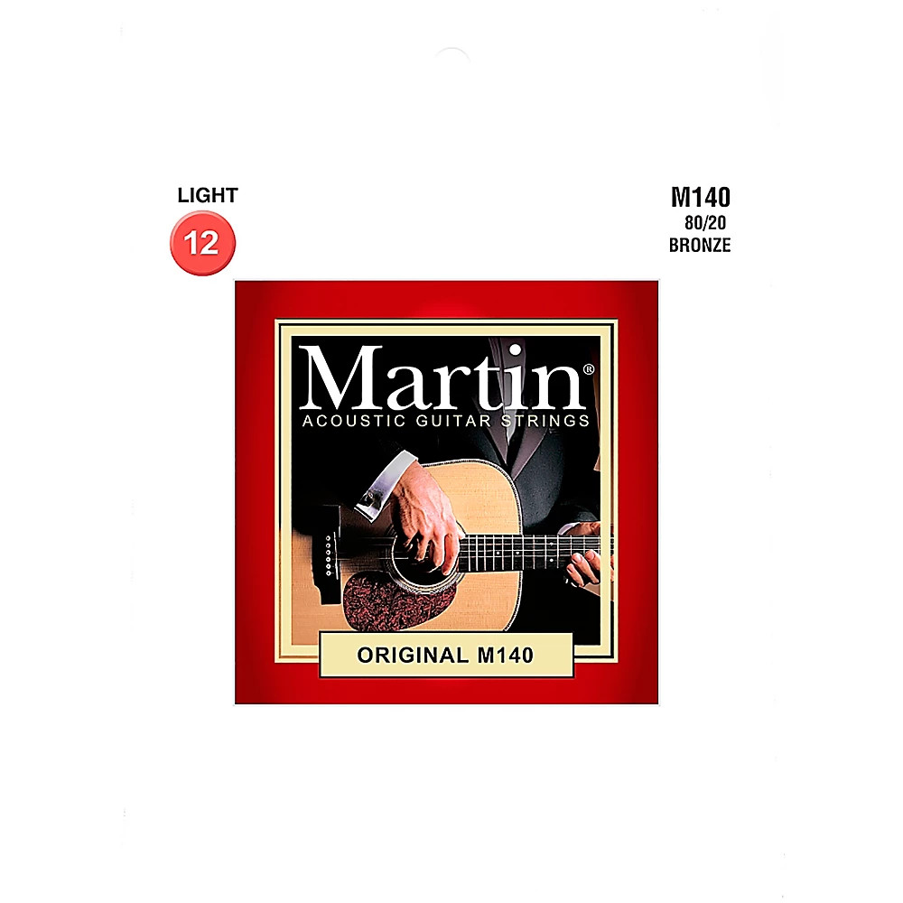 Легкая гитарная струна Martin M140 Martin Acoustic 8020 2290₽