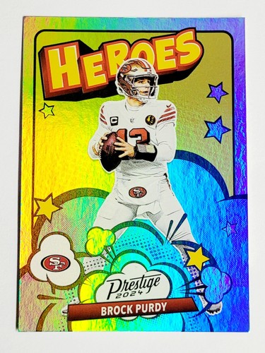 Brock Purdy [Gold Xtra Points] #9 2024 Panini Prestige Heroes card