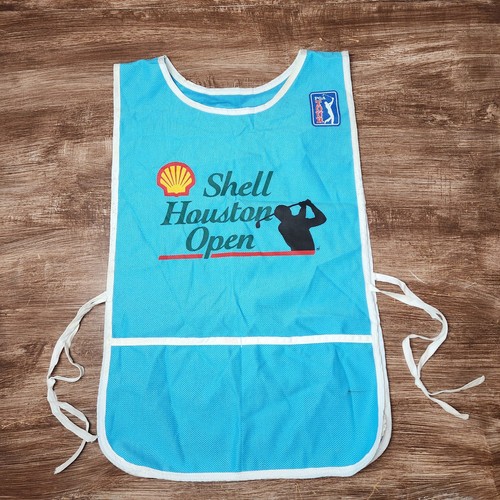 Shell Houston Open PGA Caddy Bib Blue 1999 Tournament Used