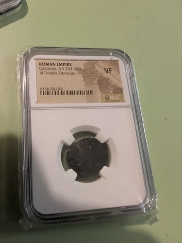 Ancient Roman Empire Gallienus Double Denarius (253-268 AD) - NGC XF! Nice!
