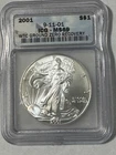 2001 WTC Ground Zero Recovery $1 Silver Eagle ICG MS 69 Near Perfect!