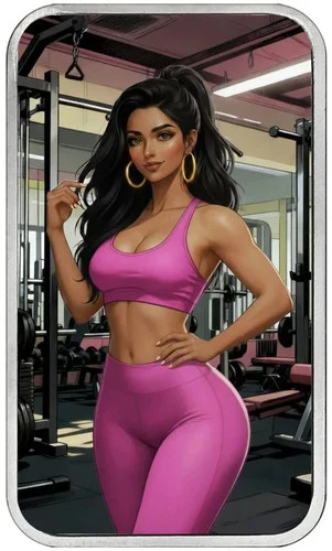 Bullion Baddies S 6 Bougie Baddies Priya Plank Nice Version 1 oz Silver Bar