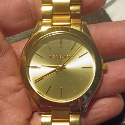 Michael Kors Women s Quartz Analog Gold Tone Metal Bracelet Round Dress Watch