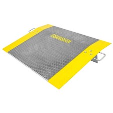 Dock Plate, 36" x 48", Aluminum, 3,500 lb, for Pallet Jacks, Hand Carts, Materi