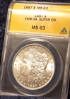 1887-P  MORGAN DOLLAR  *BRILLIANT WHITE LUSTER*  MS-63   VAM-3A  ELITE-SUPER CD