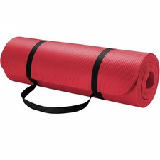 Mata fitness, 185 x 60 x 1,0 cm, czerwona - N