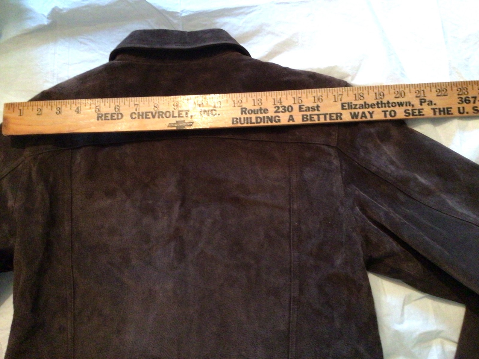 VTG W-L Suede Jacket Button Up Ameri/Eagle Outfit… - image 13