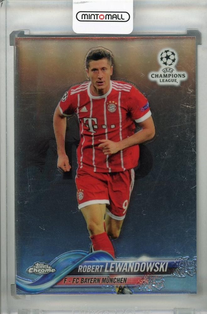 2017-18 Topps Chrome Champions League Bayern Munich Robert Lewandowski Card