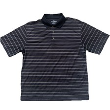 Grand Slam Men  s Sz L Short Sleeve Golf Polo Shirt Casual Athletic Sport Striped