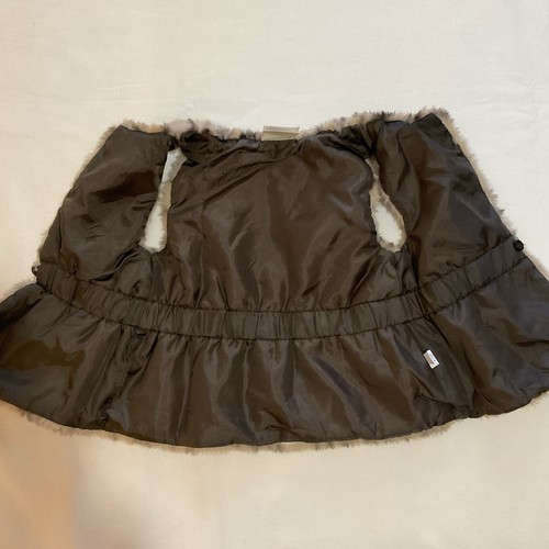 First Impressions Faux Fur Leopard Print Baby Girls Vest Sz 18 m Lined, w/Button - 第 3/7 張圖片