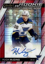 2023-24 O-Pee-Chee Platinum Rookie Auto Red Prism Hugh McGing Rookie Auto /50