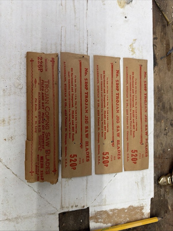 Trojan Coping & Jig Saw Blades 226P 520P Steel 6pcs 0.25in Brown