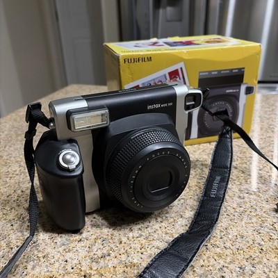 Fujifilm Instax Wide 300 Instant Film Camera - Black/Silver Tested Working
