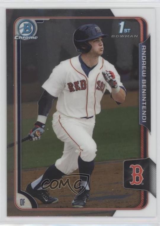 2015 Bowman Draft Chrome Andrew Benintendi #182 b4a