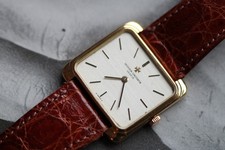 Vacheron Constantin 34008 Tank Rectangular Gelbgold 750 18kt Silver Dial