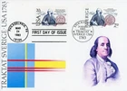 1983 US Sweden Treaty of Amity Joint FDC # 2036 & Sweden # 1453