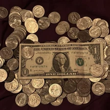 One Dollar Bill Very Unique Serial Number 87973767 ￼