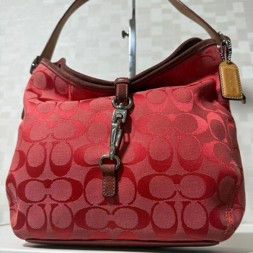 バッグ COACH Signature Soft Clip Hobo Bag Red Coach Hobo Bags Red Bags & Handbags for Women for sale | eBay