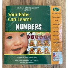New ILC Infant Learning Company Your Baby Can Learn Numbers Vol 1 Book Set
