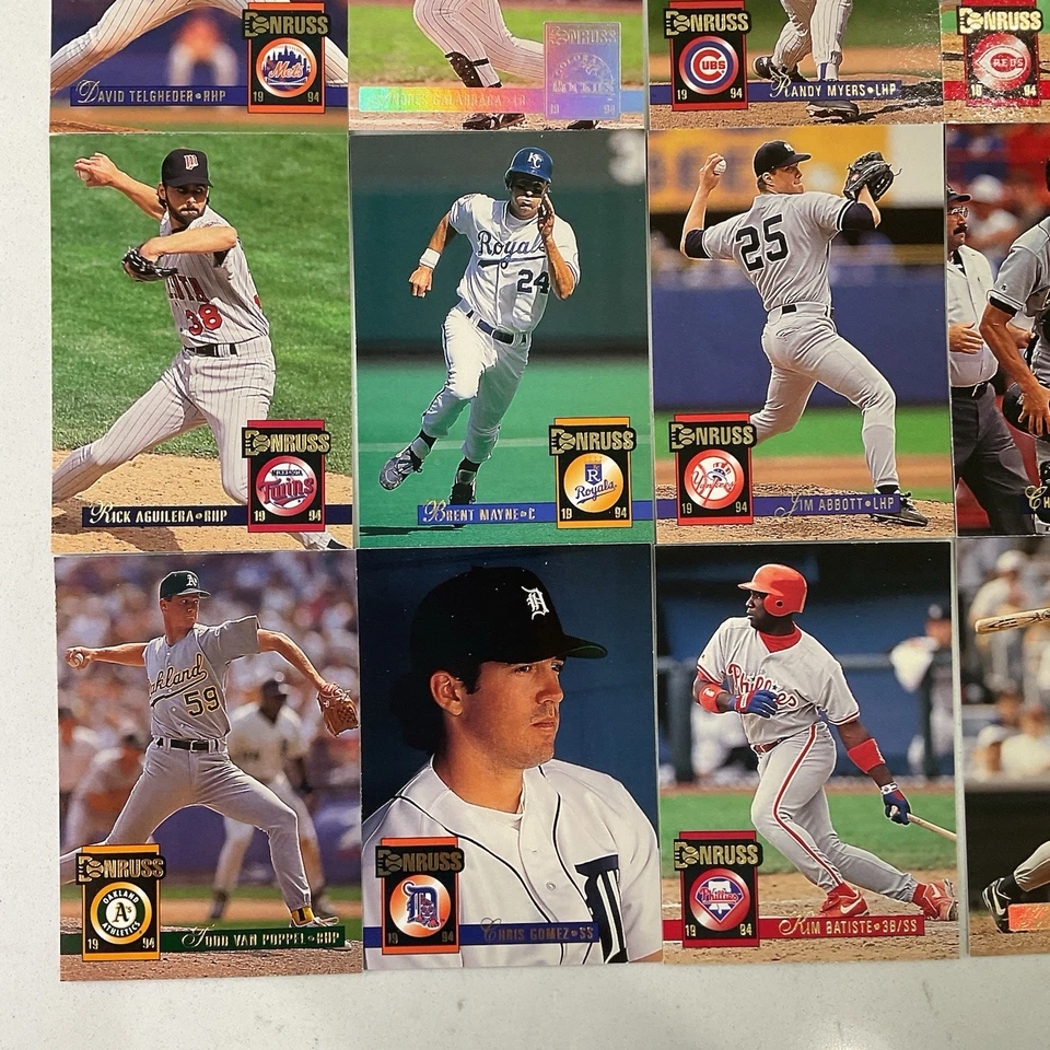 Лот из 25 бейсбольных карточек Donruss 1993 Stars Craig Biggio Will Clark Eric Karros - Изображение 4 из 4