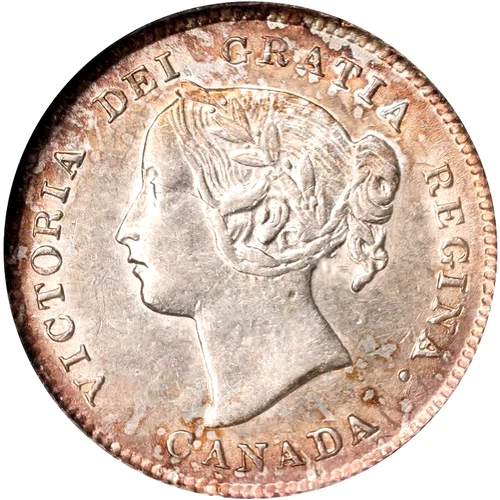 1896 Canada 5 Cent. NGC AU 55, KM-2.