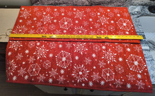 Christmas St Nicholas Square Cozy Snowflake Table Runner 36"L x 13"W b