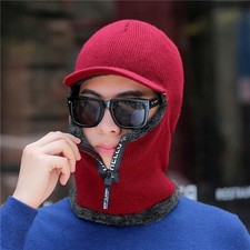 Winter Balaclava Ski Mask Full Face Warm Beanie Fleece Trapper Outdoor Hat Cap