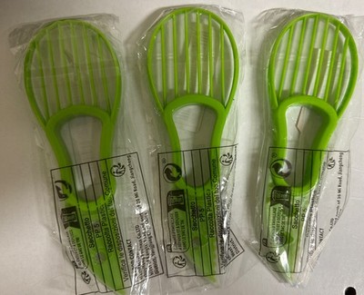 Lot Of 3 Avocado Slicer. 3-in-1 Multi-Purpose, Functional & Effective. New